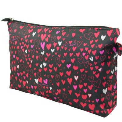 Heart Print Cosmetic Bag Personalized